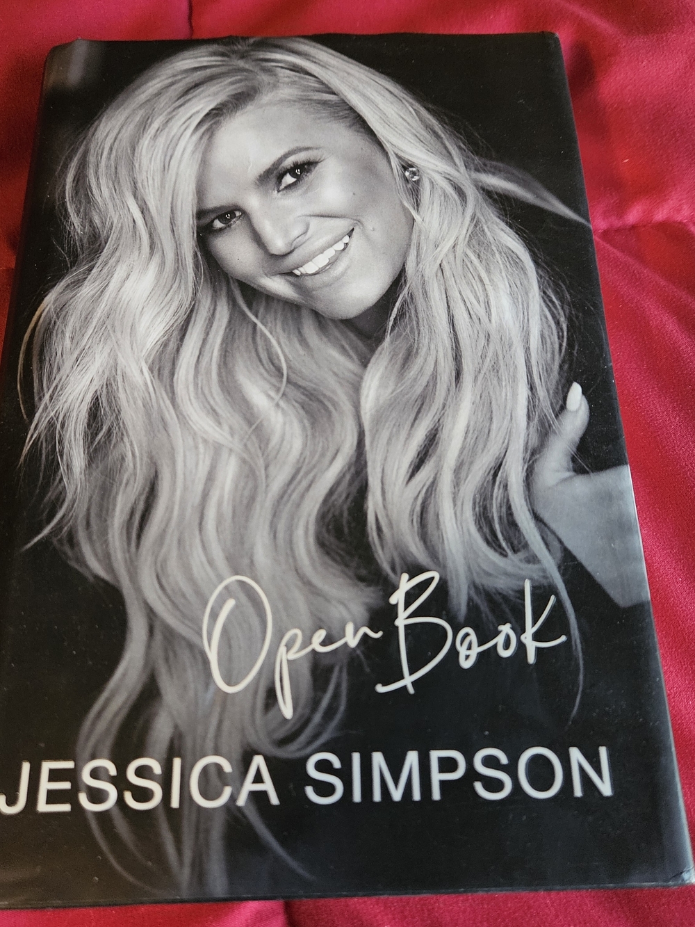 Jessica Simpson Black & White Hardcover 'Open Book' Photo Cover